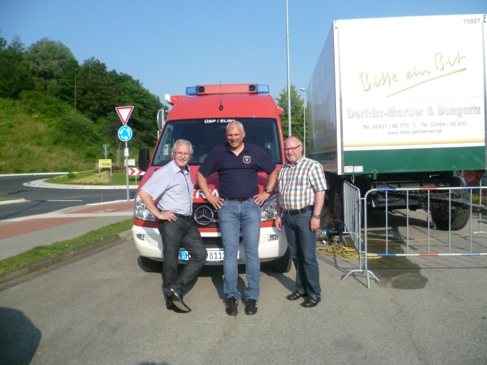 Günter Weinen, Ralf Johnen und Walter Junker Foto: Hilde Junker